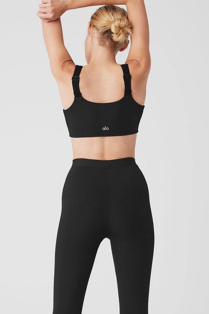 Alo Run It Back Bra - Black 3