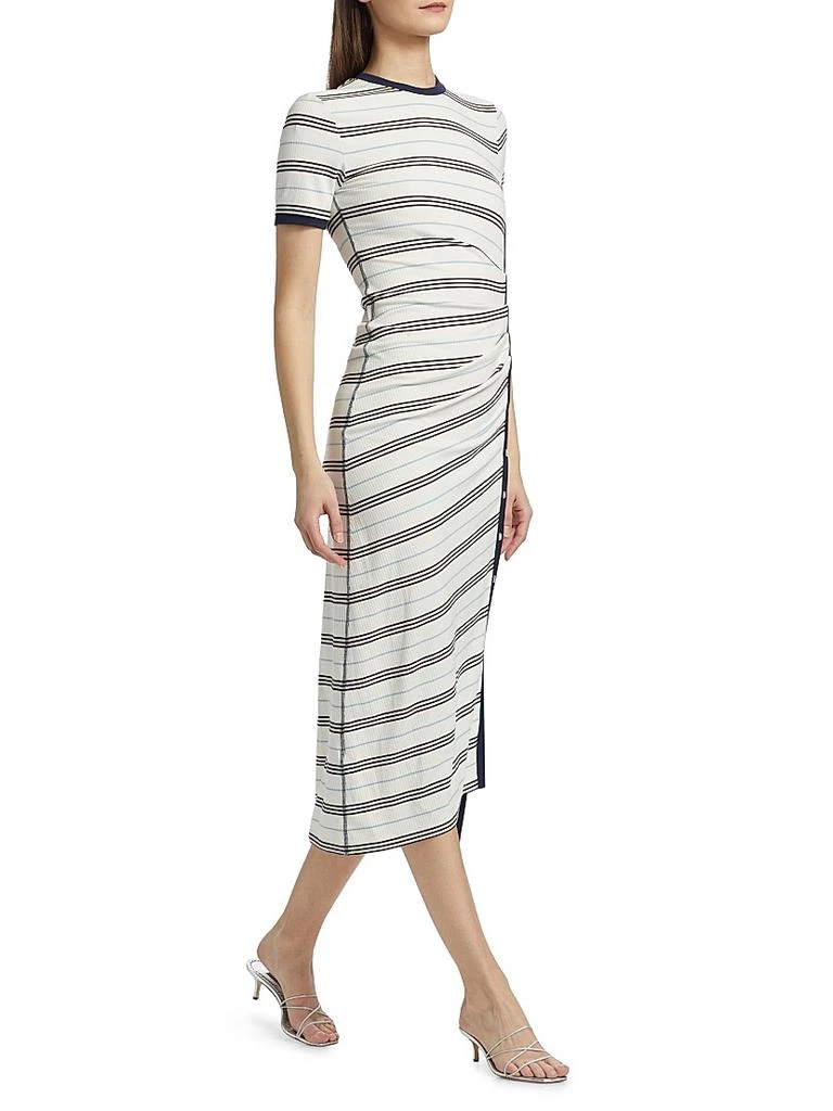 SIMKHAI Shanna Striped Midi-Dress 4