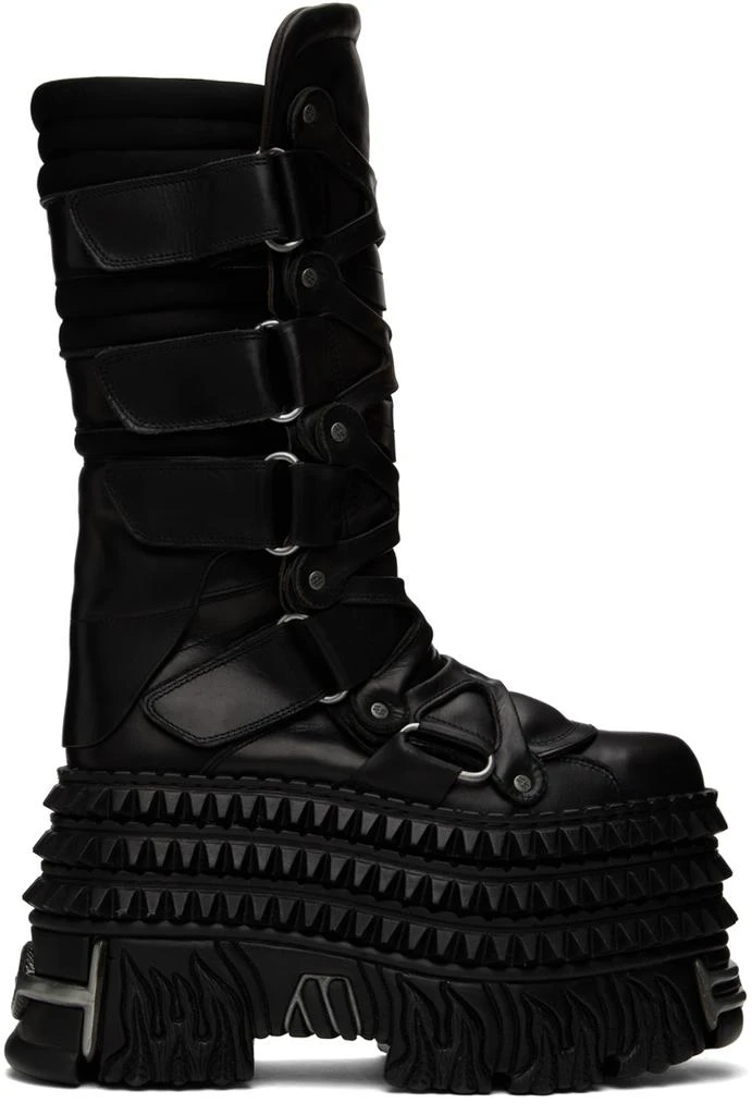 Vetements Black New Rock Edition Tower Boots 1