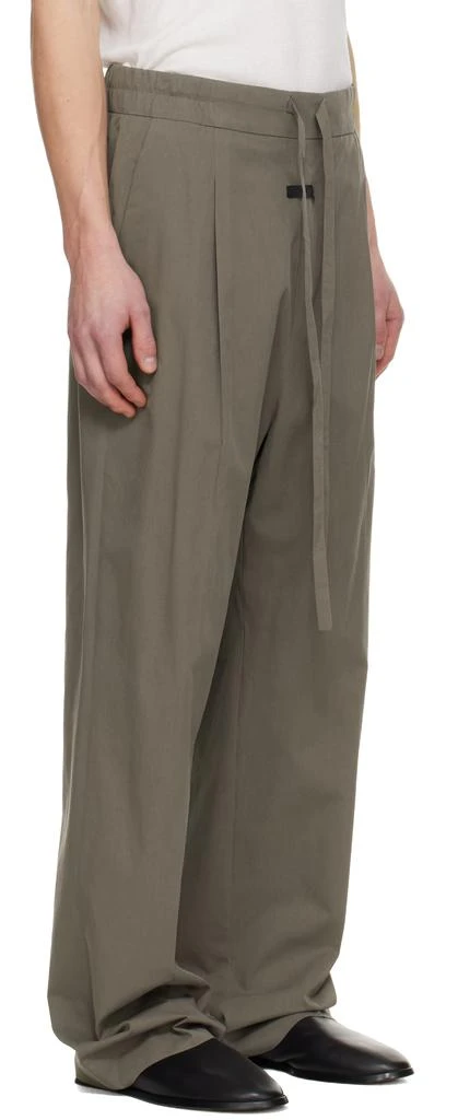 Fear of god Khaki Drawstring Straight Trousers 2