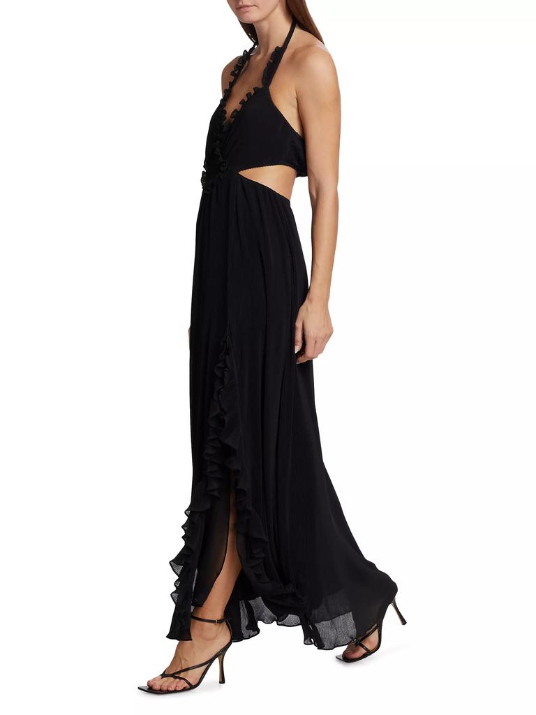 LoveShackFancy Talitha Cut-Out Maxi Dress