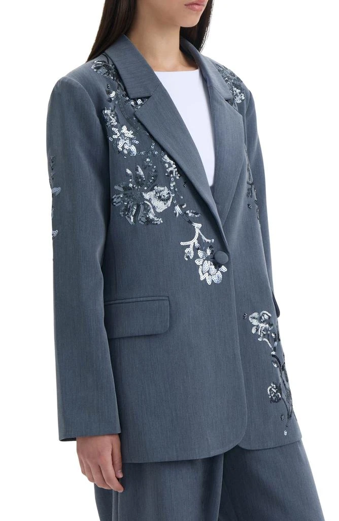 NVLT Sequin Embellished Single Button Blazer 4