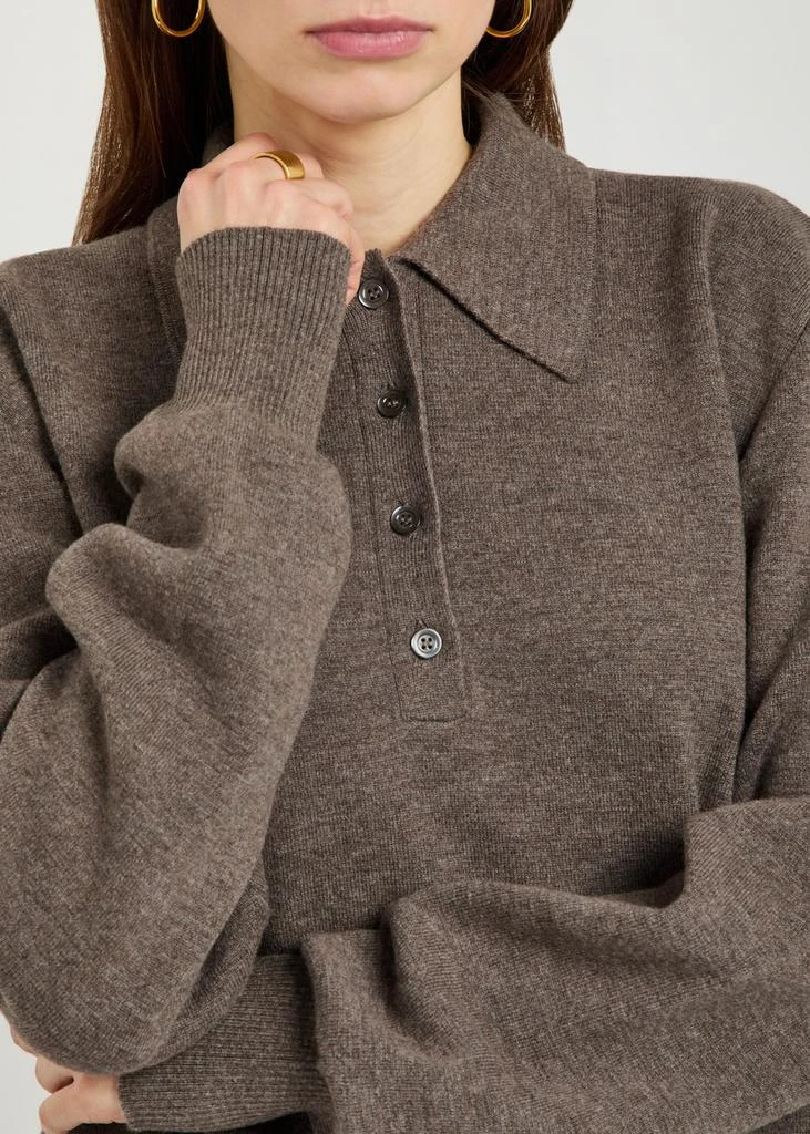 Rohe Compact wool and cashmere-blend polo top 5