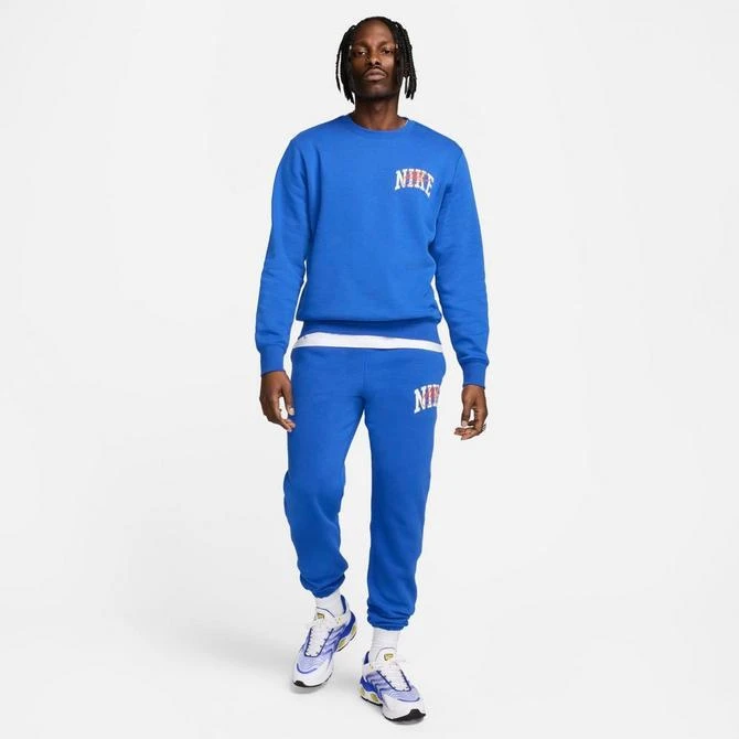 NIKE Men's Nike Club Fleece Arched Varsity Graphic Cuffed Sweatpants 3