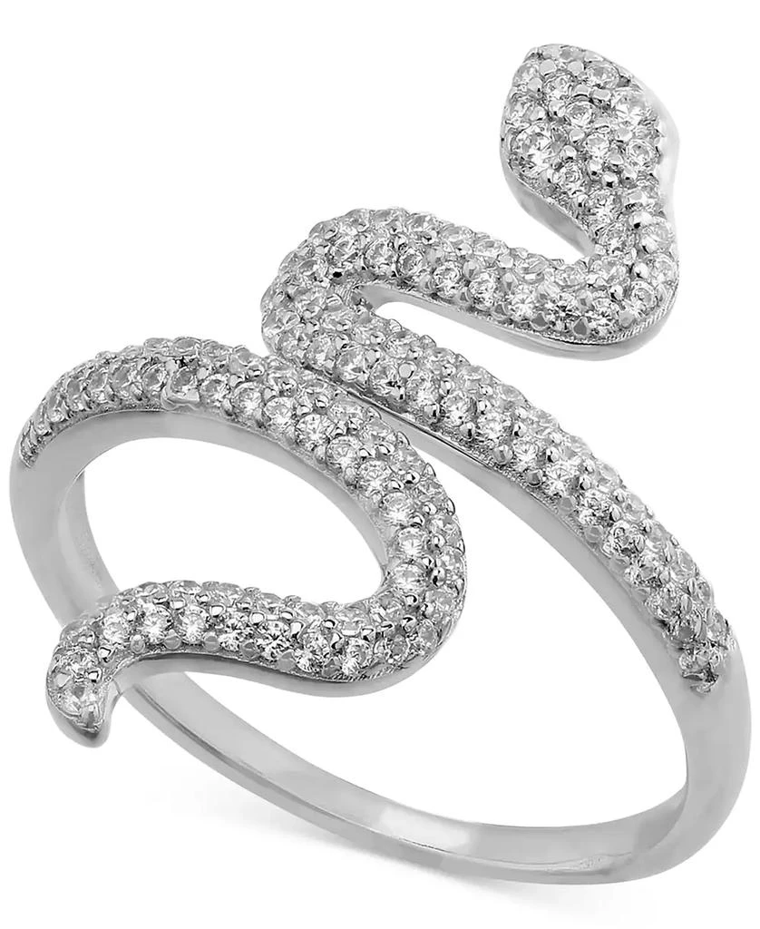 Giani Bernini Cubic Zirconia Snake Ring in Sterling Silver, Created for Macy
s