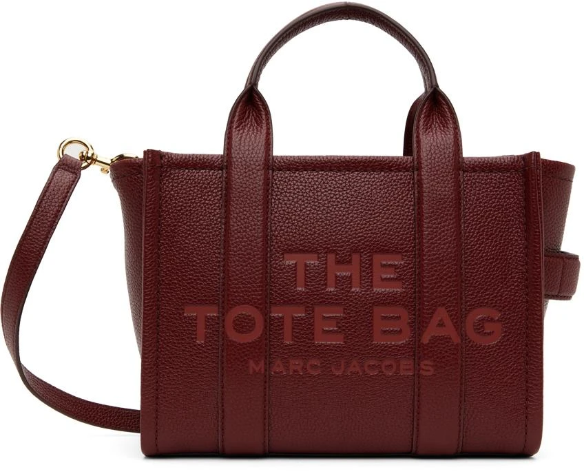 Marc Jacobs Burgundy 'The Leather Small' Tote 1