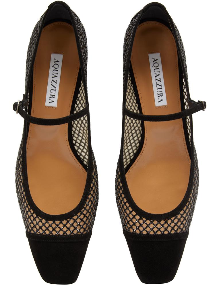 【送料&関税込】Aquazzura Mayor Crystal DA¨colletA¨ Aquazzura Mayor crystals mesh pumps 35 - High Heels