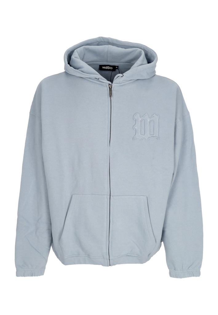 Wasted Paris Hoodie Zip Men Kingdom Curve Zip Hoodie Light Blue
