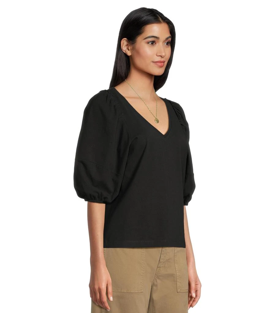 Madewell Puff Sleeve V-Neck Tee 2