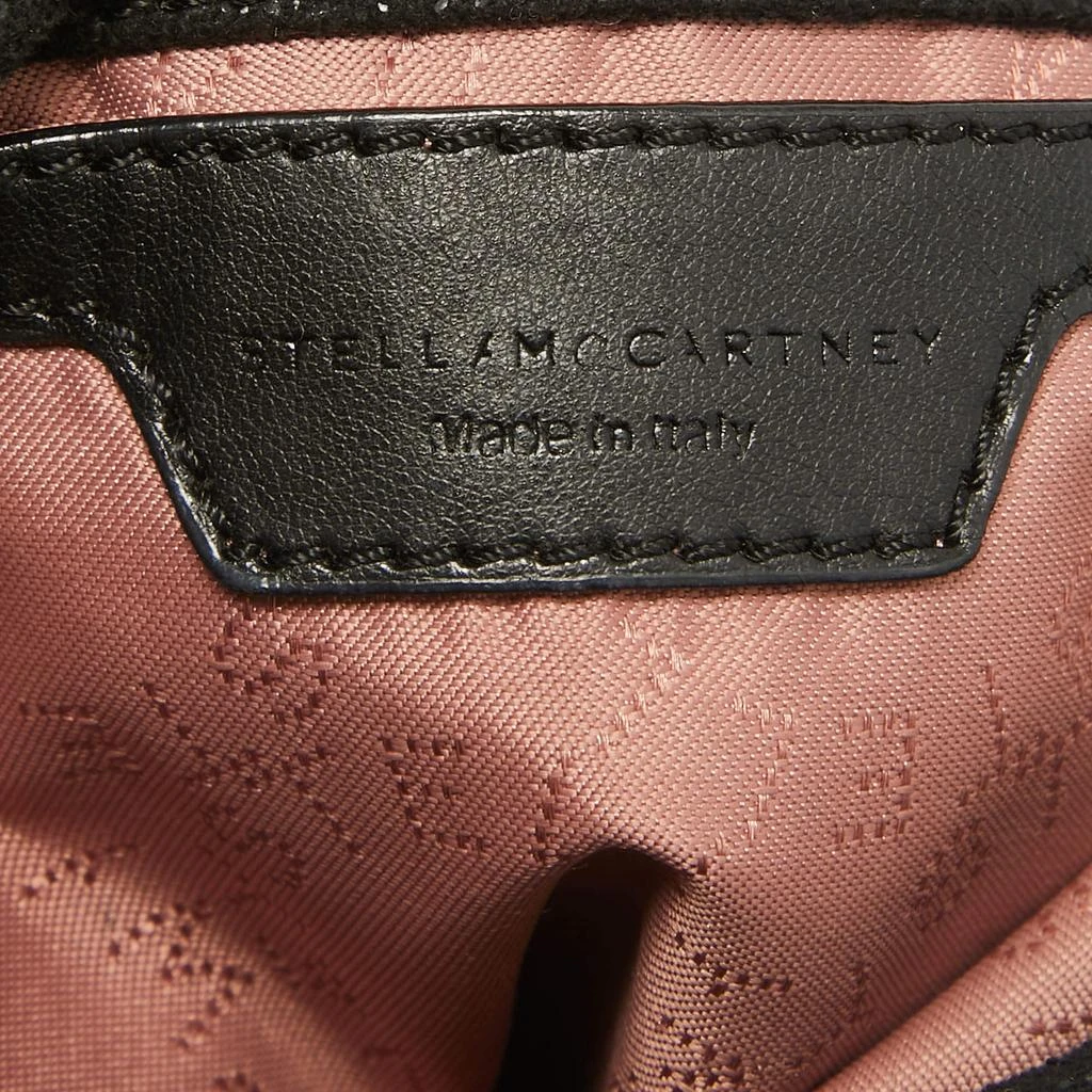 Stella McCartney Stella McCartney Black Faux Suede Falabella Fringe Shoulder Bag 8