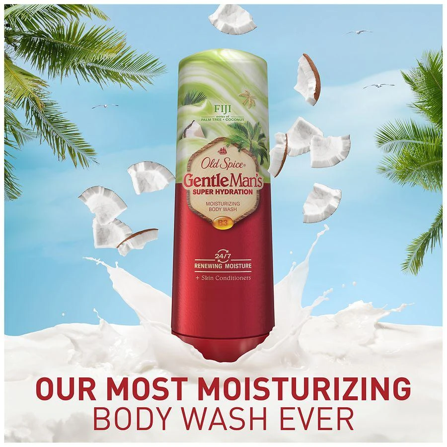 Old Spice Super Hydration Men's Body Wash Fiji with Palm Tree + Coconut 6