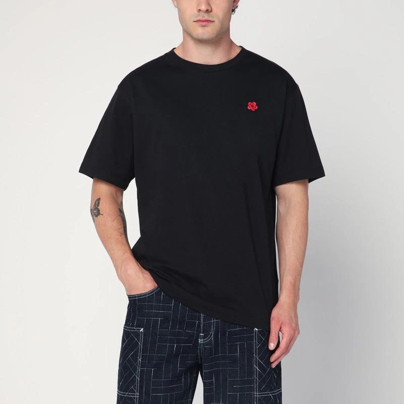 Kenzo Black crew neck T-shirt in cotton 1