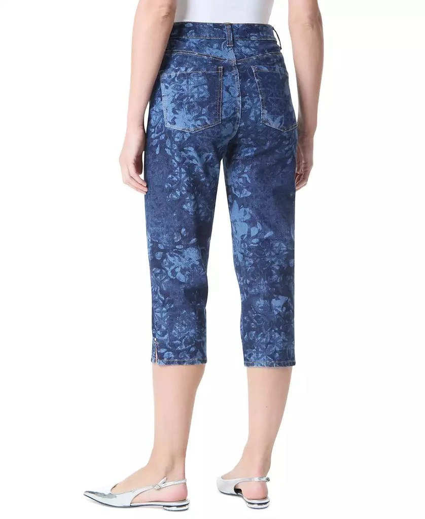Gloria Vanderbilt Women's Amanda Printed Slit Capri Jeans 3