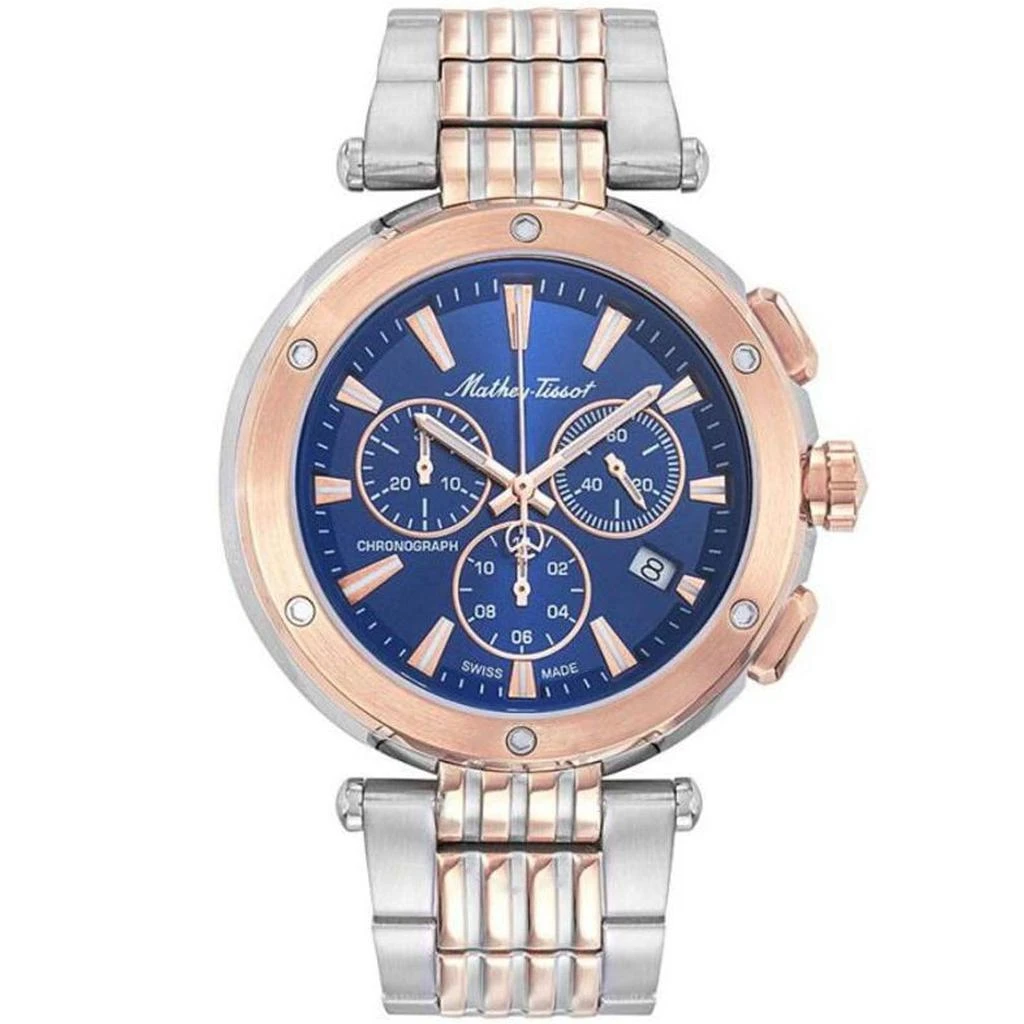 Mathey-Tissot Men's Neptune Chrono Blue Dial Watch 1
