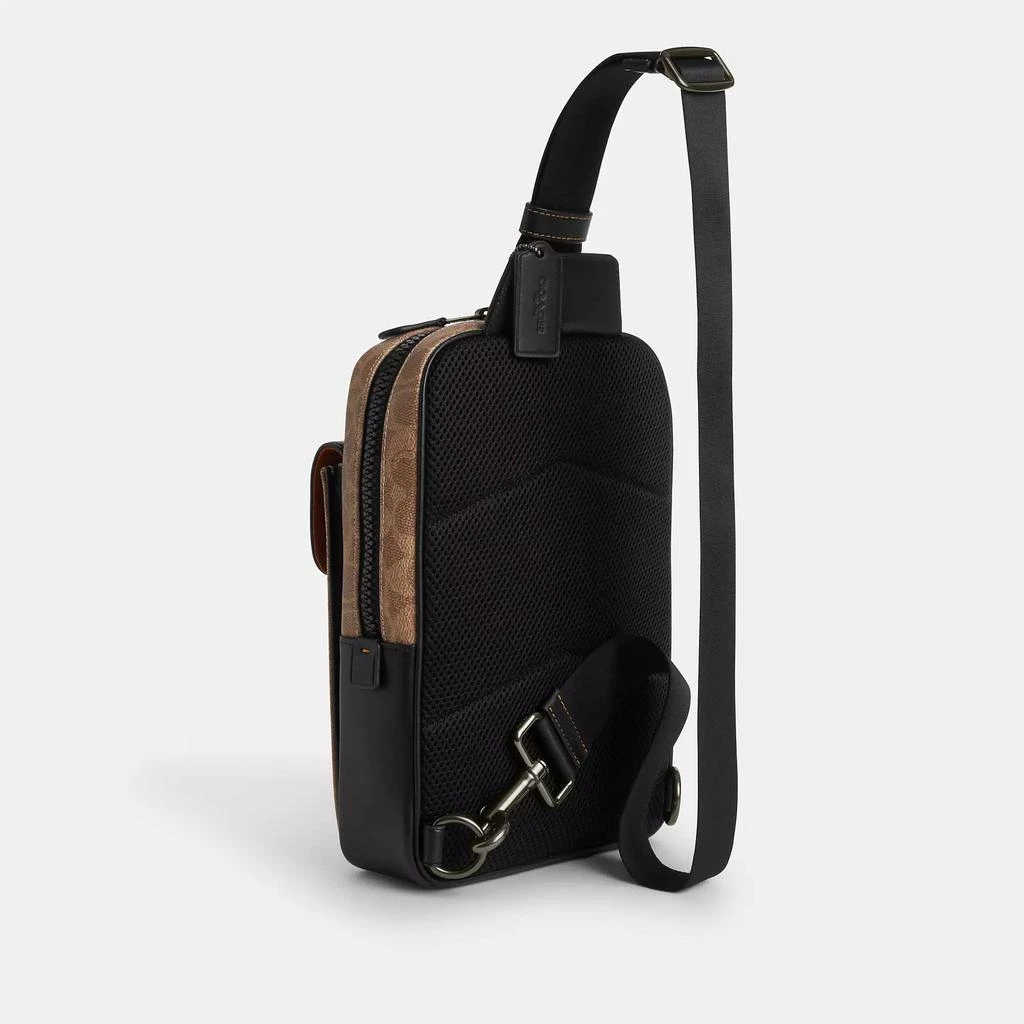 Coach Track Pack In Signature Canvas 2