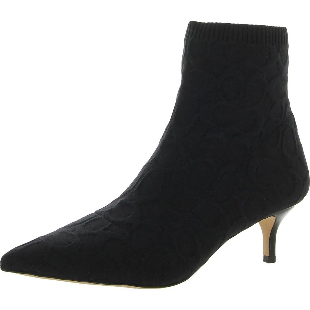 Coach Jade Knit Womens Suede Pointed Toe Ankle Boots 1