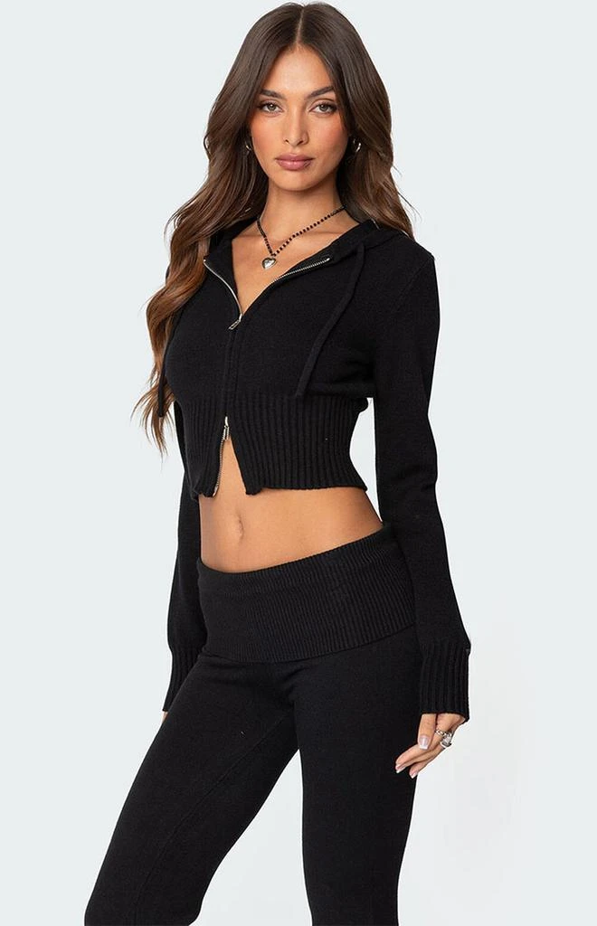 Edikted Desiree Knitted Hooded Cardigan 3