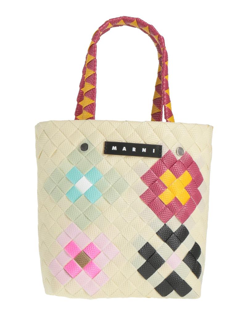 ★MARNI★ Flat Jacquard Knit Tote Bag Multicolor SHMQ0075A0P Blue raffia-effect Small Tote Bag | Marni