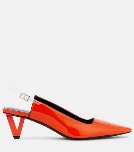 Versace Leather slingback pumps 4