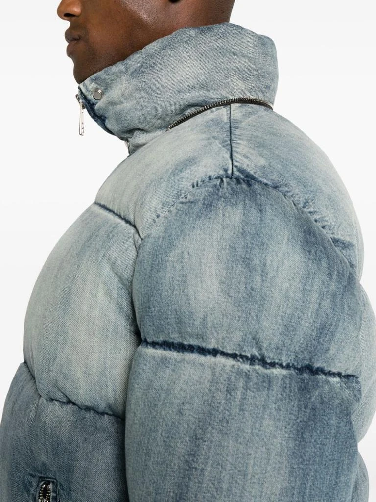 Purple Brand DENIM PUFFER JACKET 4