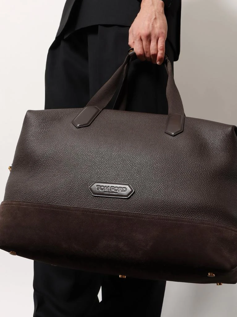 Tom Ford Leather travel bag with suede inserts 2