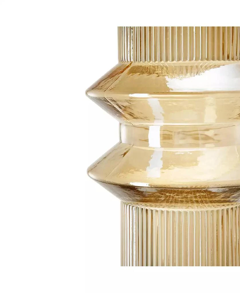 AB Home Ribbed Glass Vases, Set of 2 3