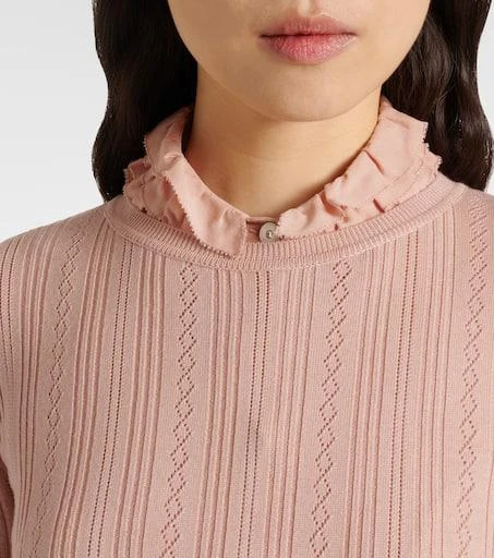 Valentino Pointelle virgin wool sweater 4
