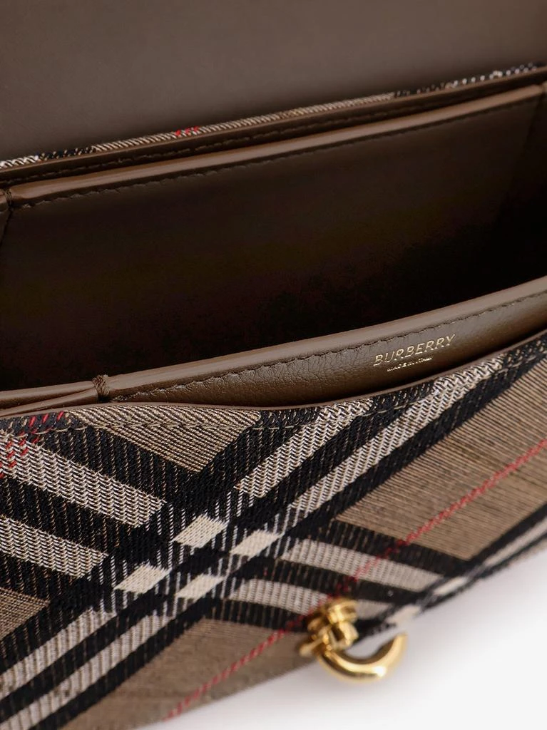 Burberry Bridle Canvas and Leather Check Shoulder Bag 4