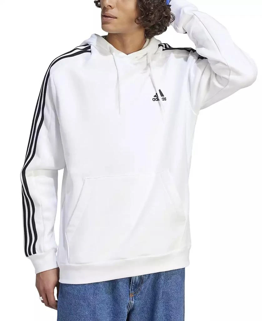 Adidas Men's Essentials 3-Stripes Regular-Fit Fleece Hoodie, Regular & Big & Tall 1