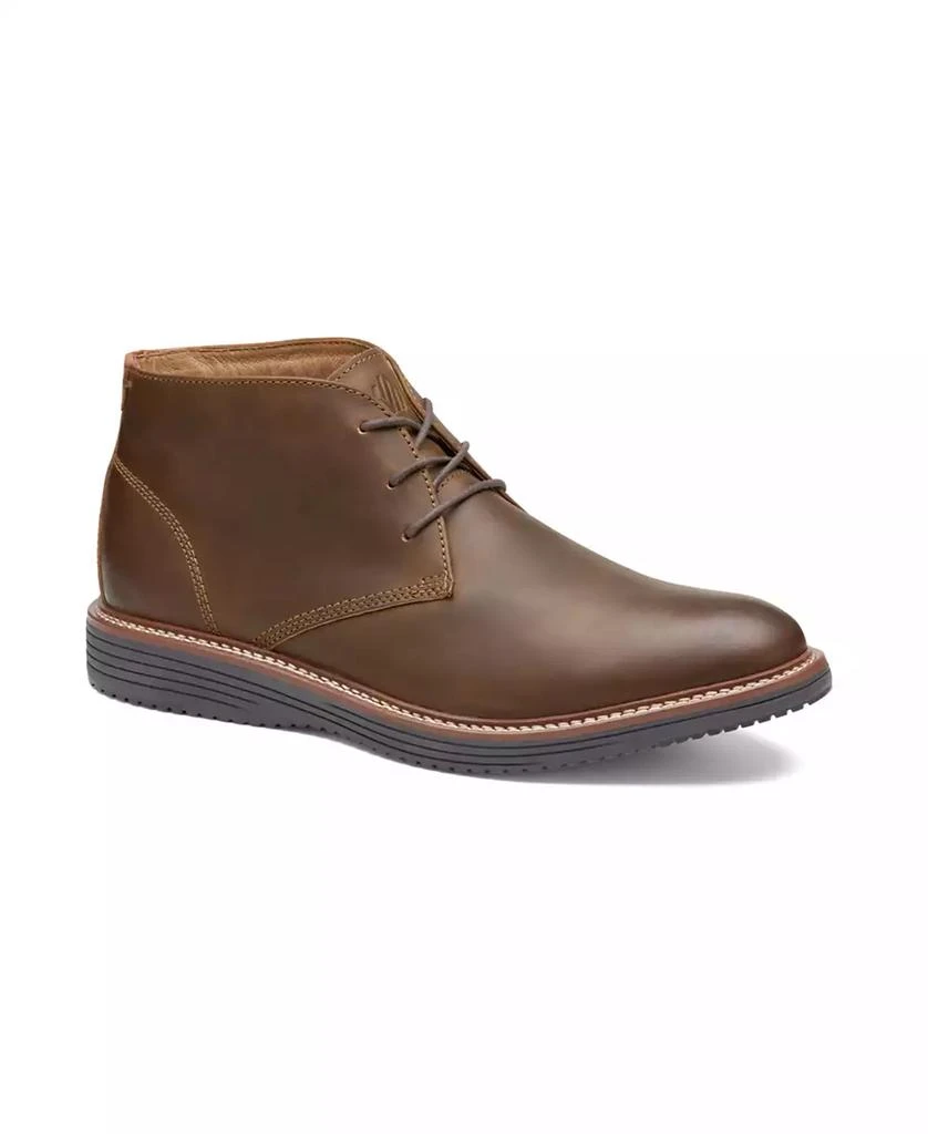 Johnston & Murphy Brown Chukka Boots with Distressed Leather Johnston & Murphy Men main image 4