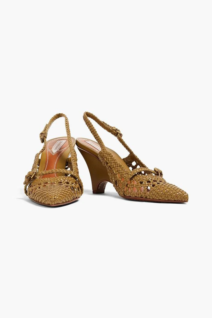 Zimmermann Basketweave leather slingback pumps 2