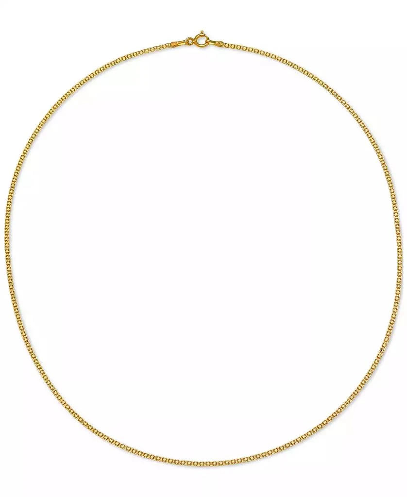 Macy's 16" Bismark Link Chain Necklace (1-1/2mm) in 14k Gold 3