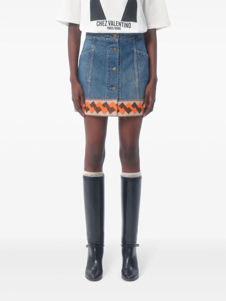 Valentino DENIM MINI SKIRT 2