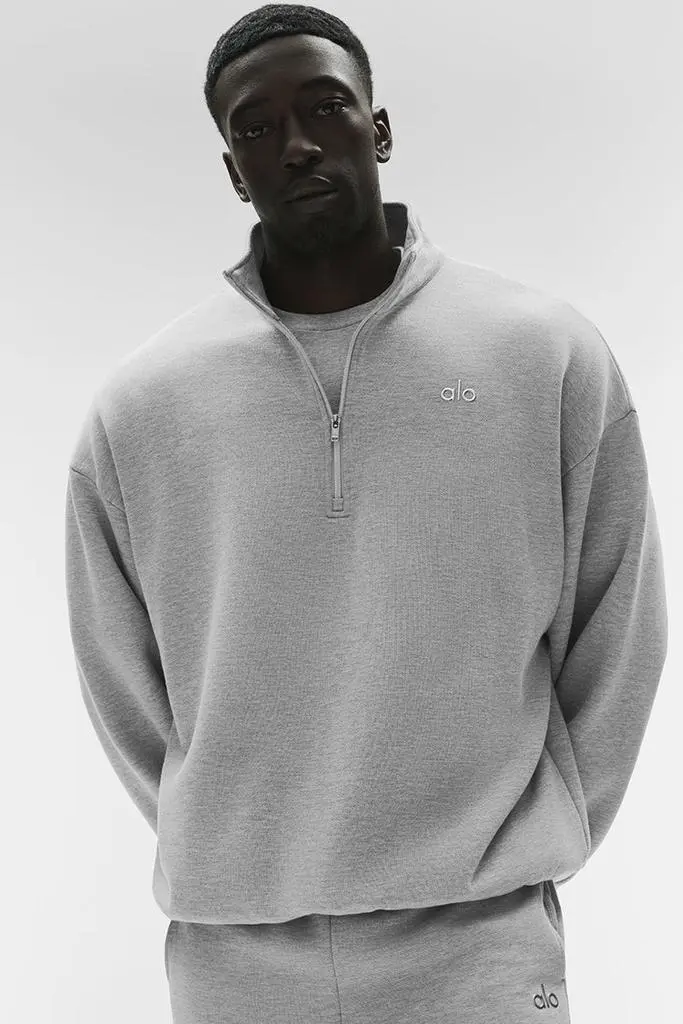 Alo Accolade 1/4 Zip Pullover - Athletic Heather Grey - Polo Shirts -  Compare Prices from 6+ Stores - Free Shipping - BeyondStyle