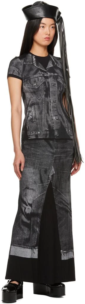 Jean Paul Gaultier Black Trompe L'œil T-Shirt 4