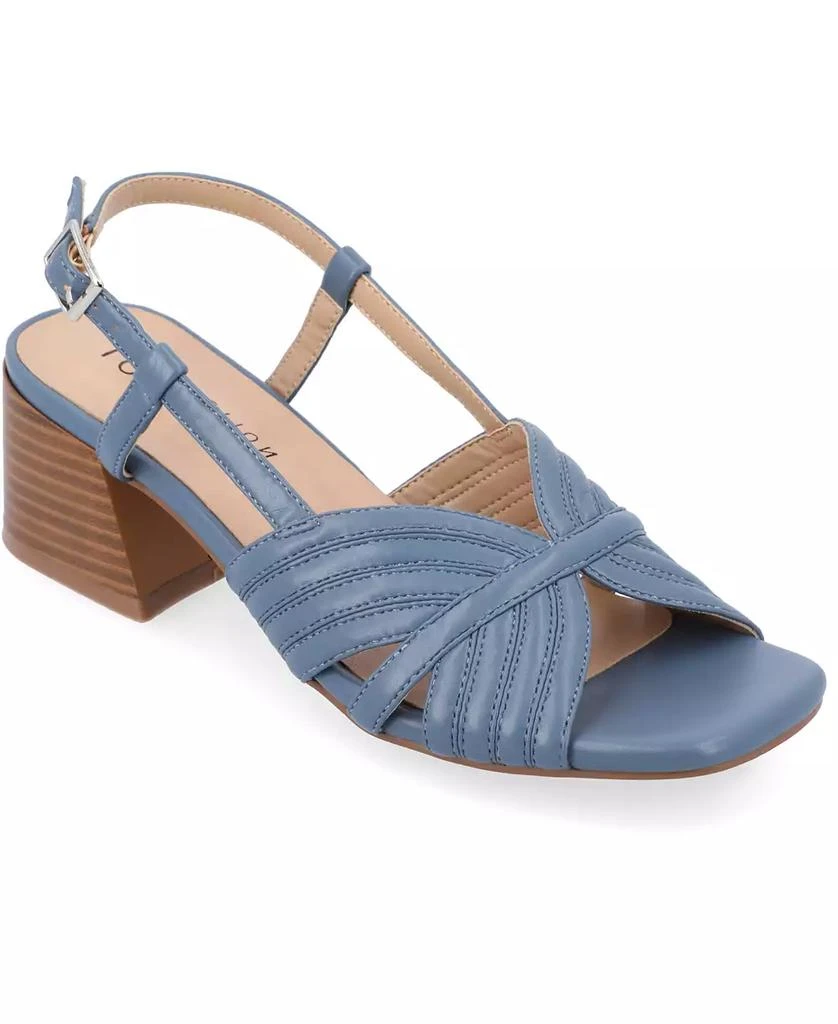 Journee Collection Women's Kirsi Square Toe Sandals 1
