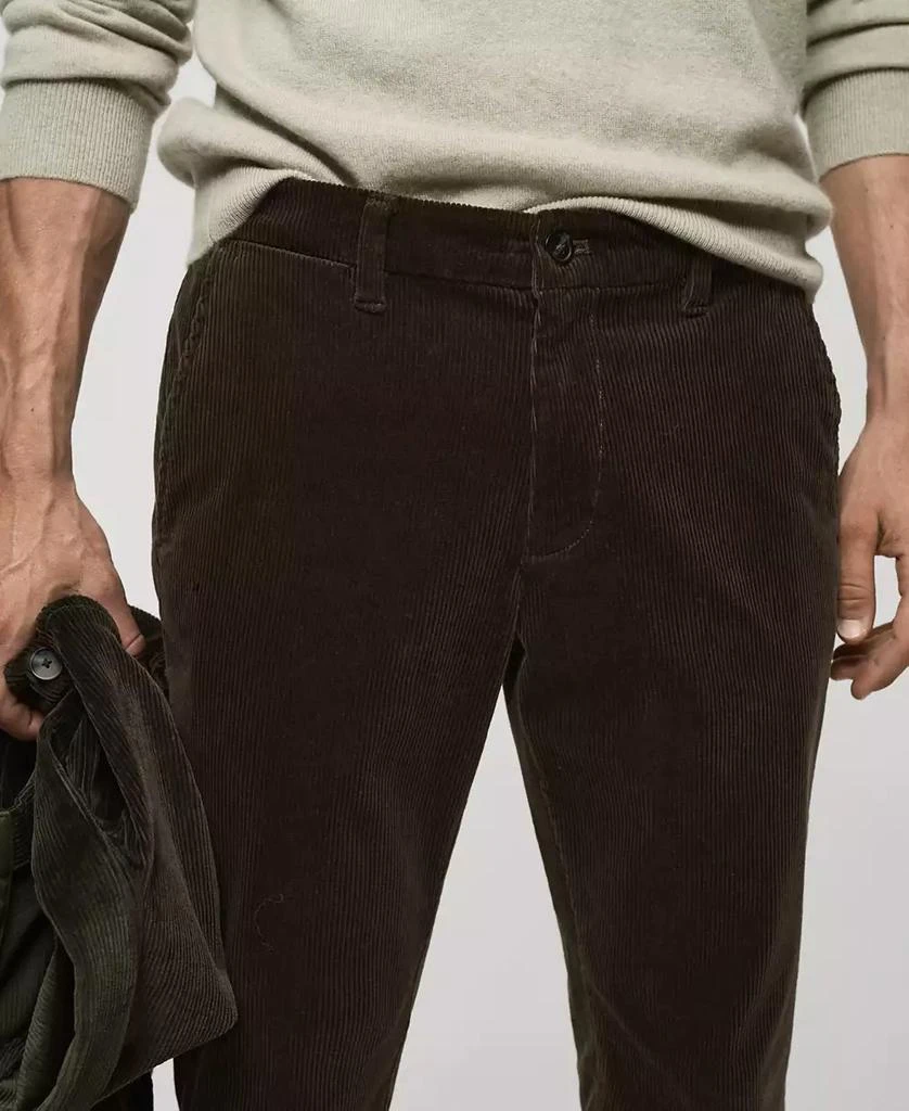 Mango Men's Slim-Fit Corduroy Pants 5
