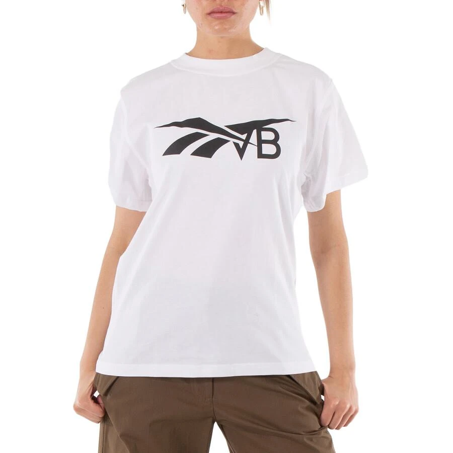 Reebok Reebok X Victoria Beckham Logo T-shirt in White, Size Small 1