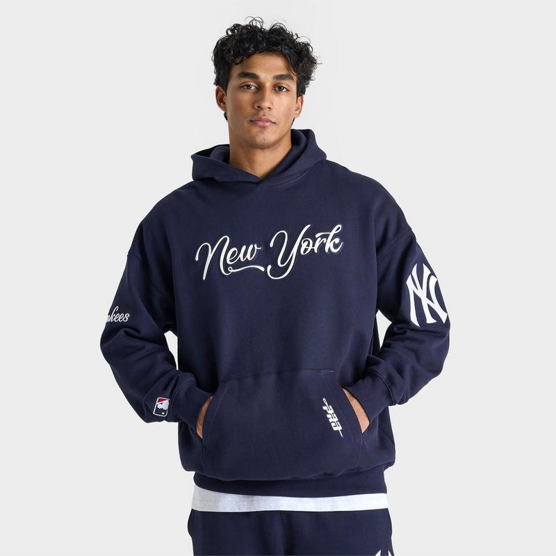 Pro Standard Men's Pro Standard New York Yankees MLB Stitched Logo Pullover Hoodie