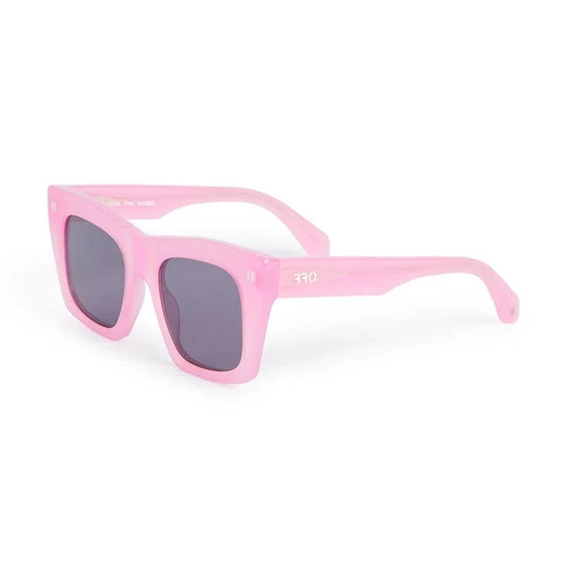 Shop Off-White Sunglasses Square Full Rim, Shiny Pink Frame  display picture 2