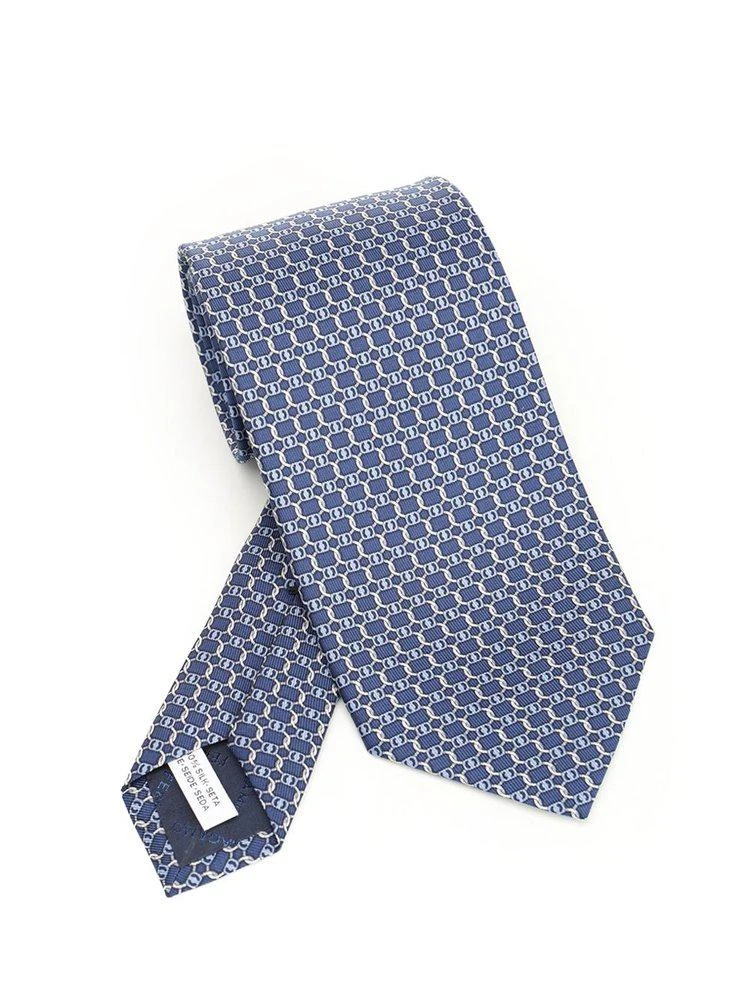 Salvatore Ferragamo Ferragamo Vara Buckle Printed Tie 1