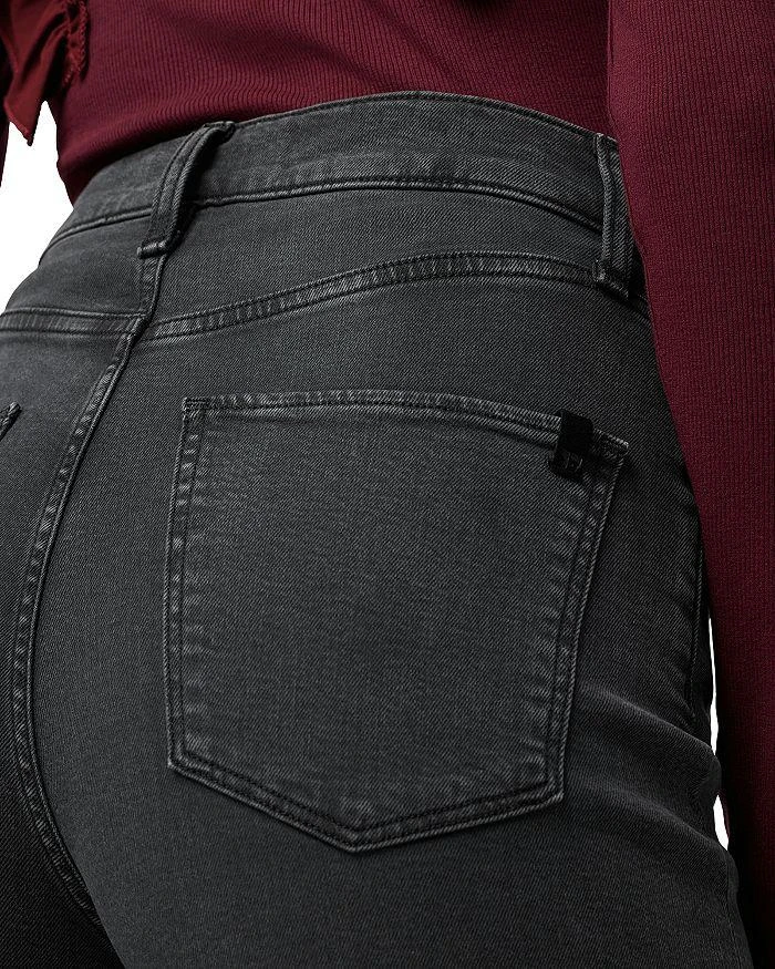 Joe's Jeans The Goldie Palazzo High Rise Wide Leg Jeans in Black Cat 4