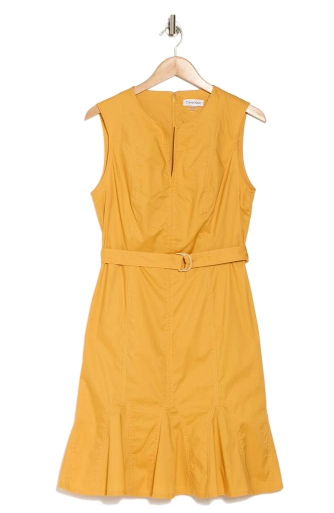 Calvin Klein Belted A-Line Dress 4