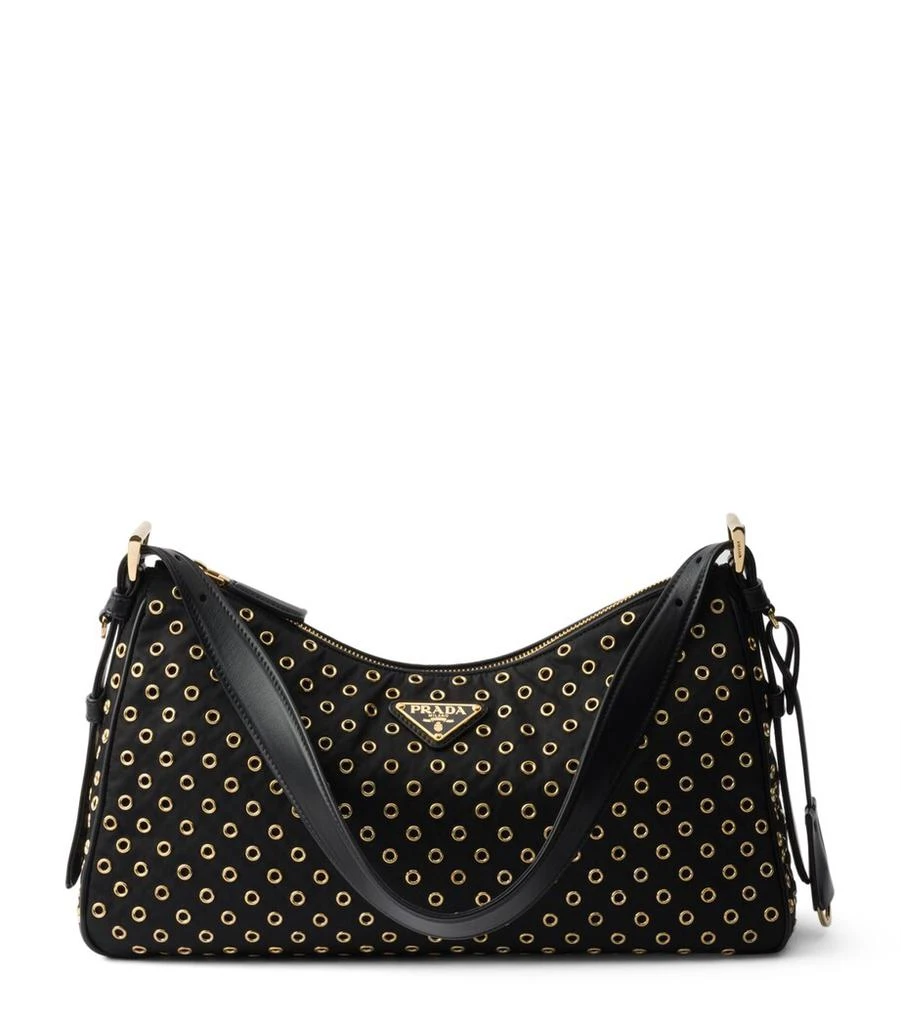Prada Large Re-Nylon Grommet Aimée Shoulder Bag 1