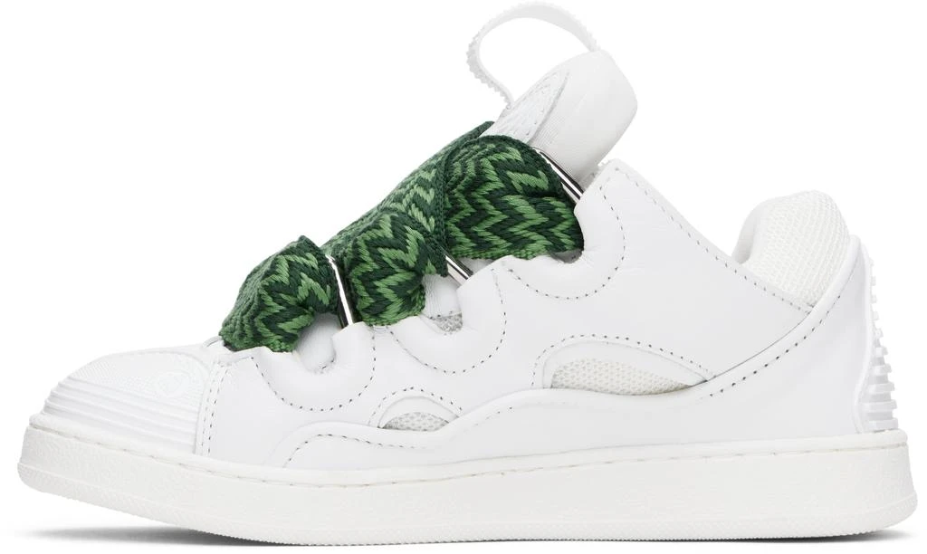 Lanvin Kids White Lace-Up Sneakers 3