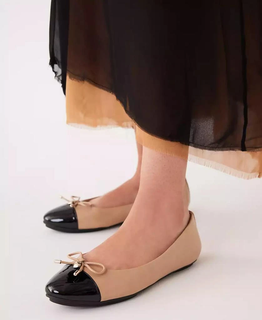 Anne Klein Women's Luci Cap Toe Ballet Flats 9