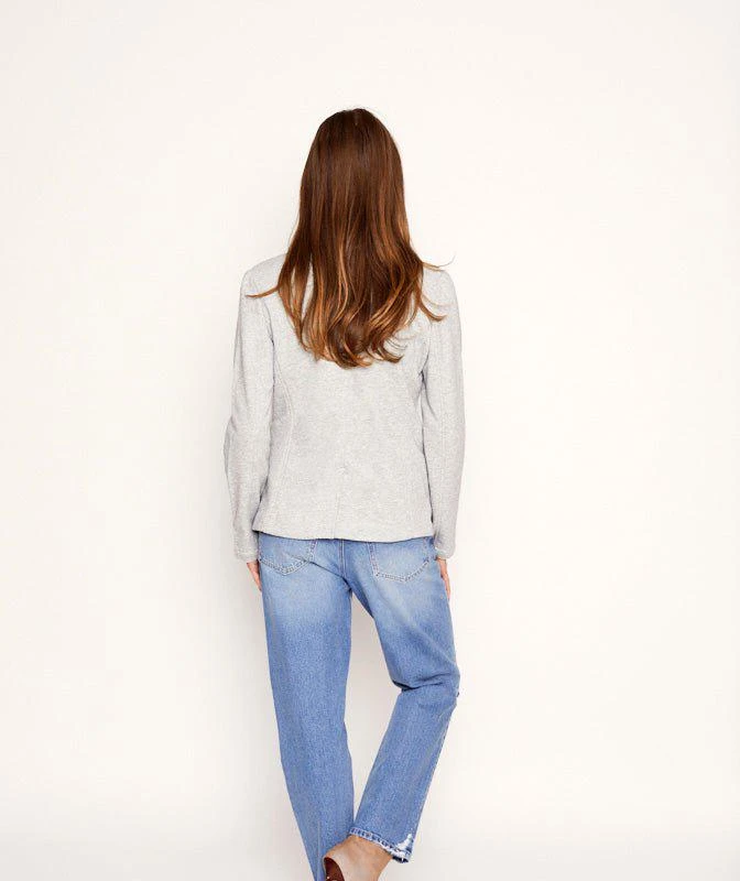 Blue Revival Helen Blazer In Ibiza & Heather Grey With Removeable Denim Insert 2