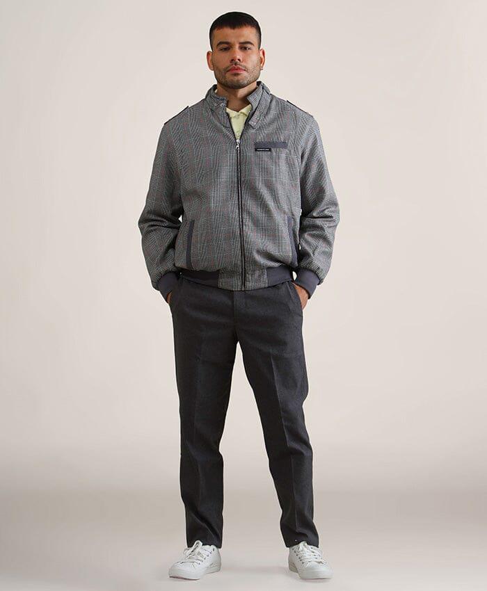 Members Only Men's Anderson Glen Plaid Iconic Racer Jacket