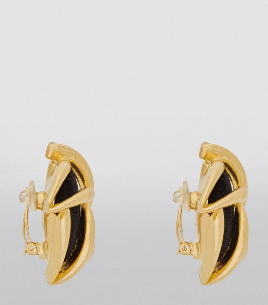 Saint Laurent Gold-Tone Clip-On Earrings 4