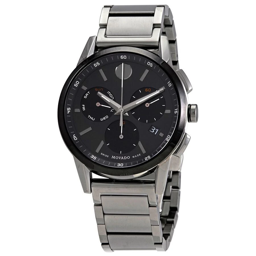 Movado Museum Sport Chronograph Quartz Black Dial Men's Watch 0607558 1
